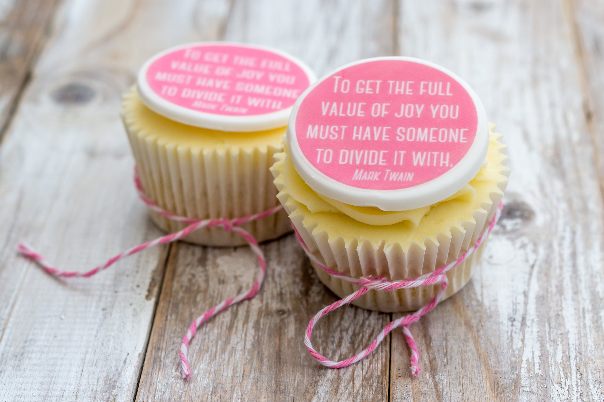 Pack Of 12 Mark Twain Quote Cupcake Decorations Just Bake