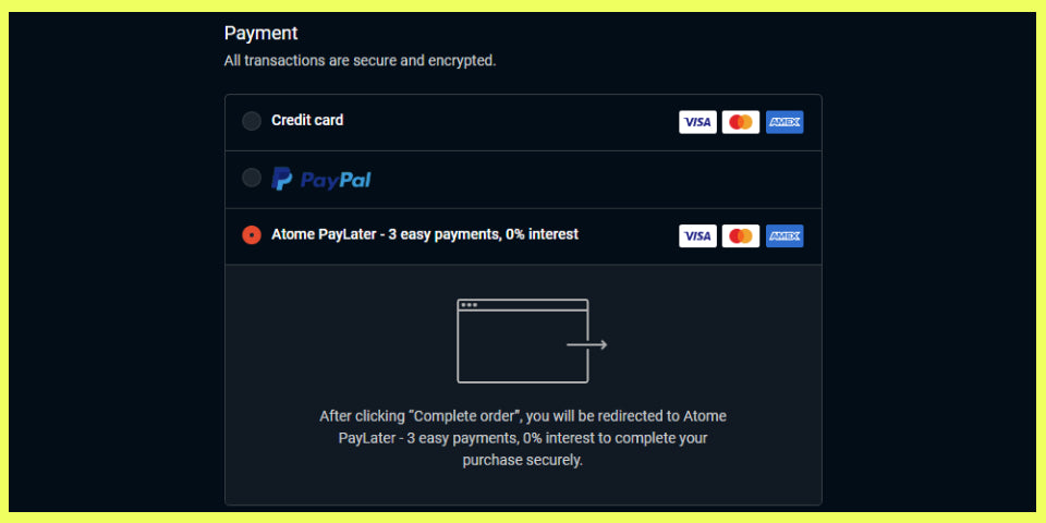 REDMAGIC - Atome Payment