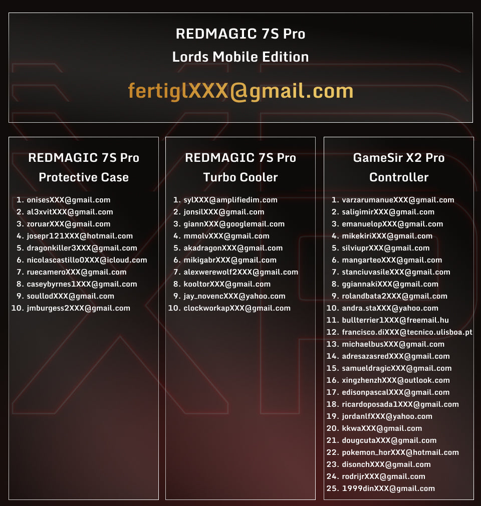 REDMAGIC XP Levels Winner Announcement