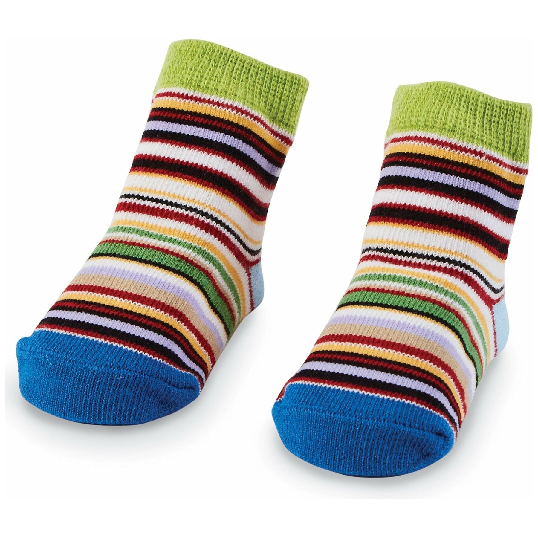 Multi-Colored Stripe Socks - Moss & Embers Home Decorum