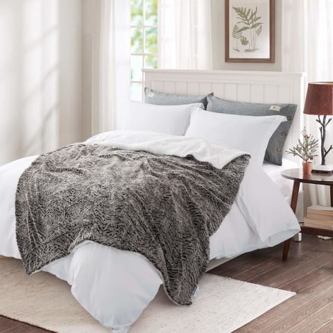 Hypoallergenic Sherpa Throw Blanket - Bed & Bath