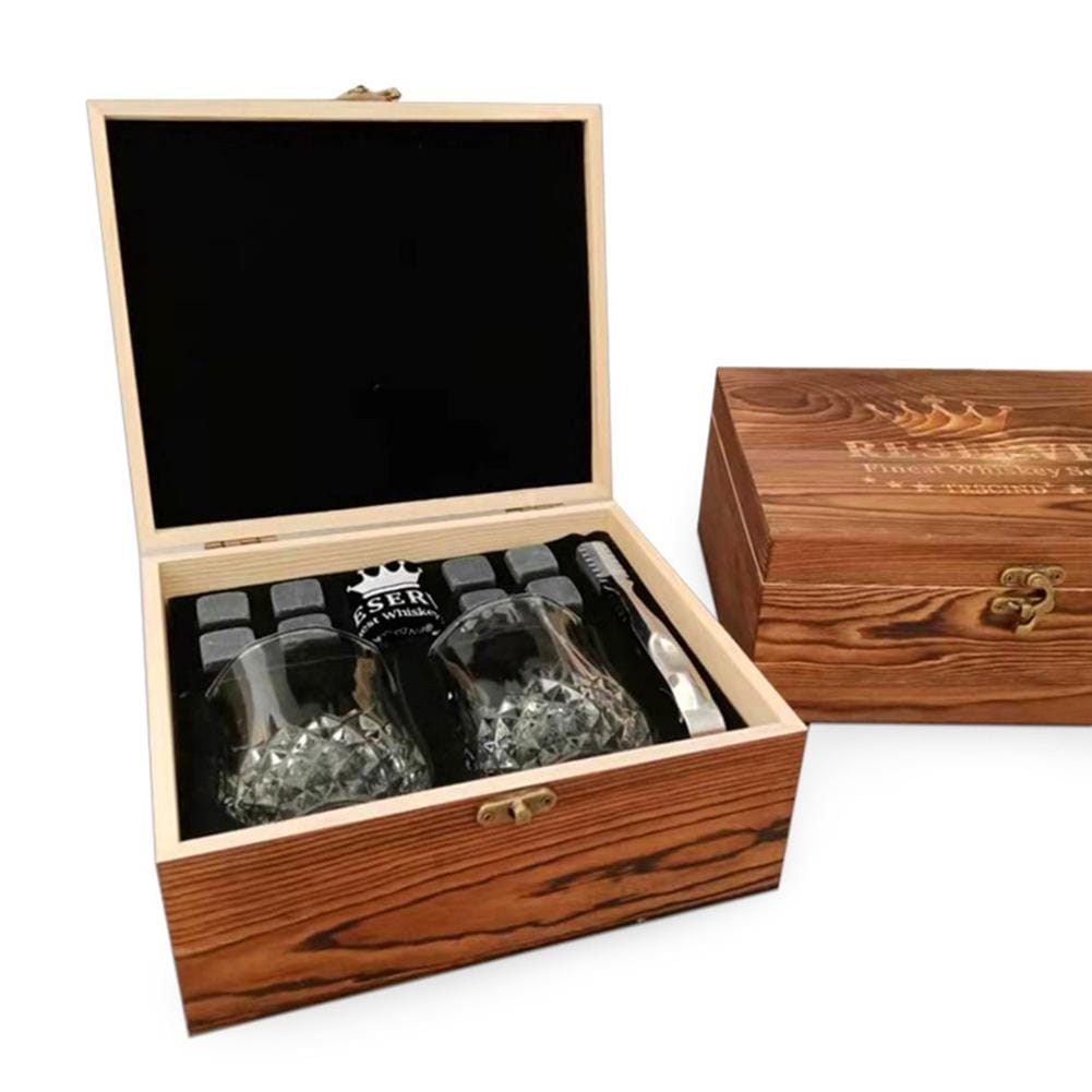 Shot Glass Wooden Gift Set Box - novariancreations.com