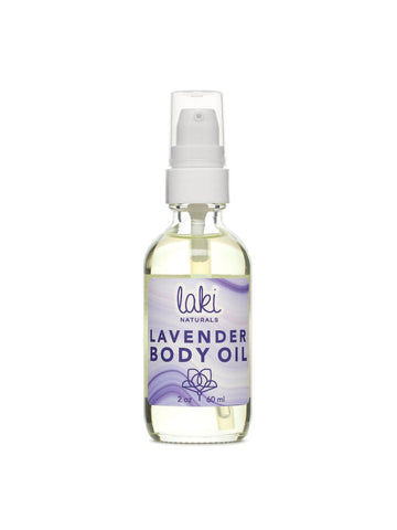 Lavender benefits body oil by Laki Naturals