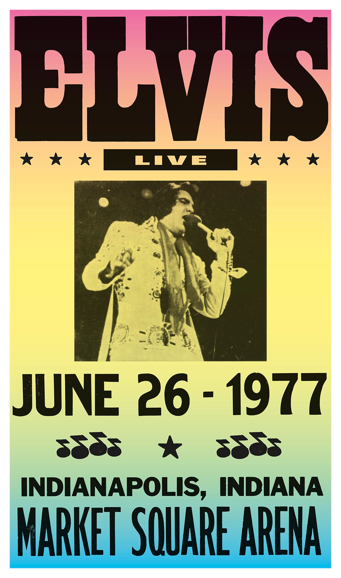 Elvis Presley Indianapolis - Vintage Style Showprint Poster – Per Diem