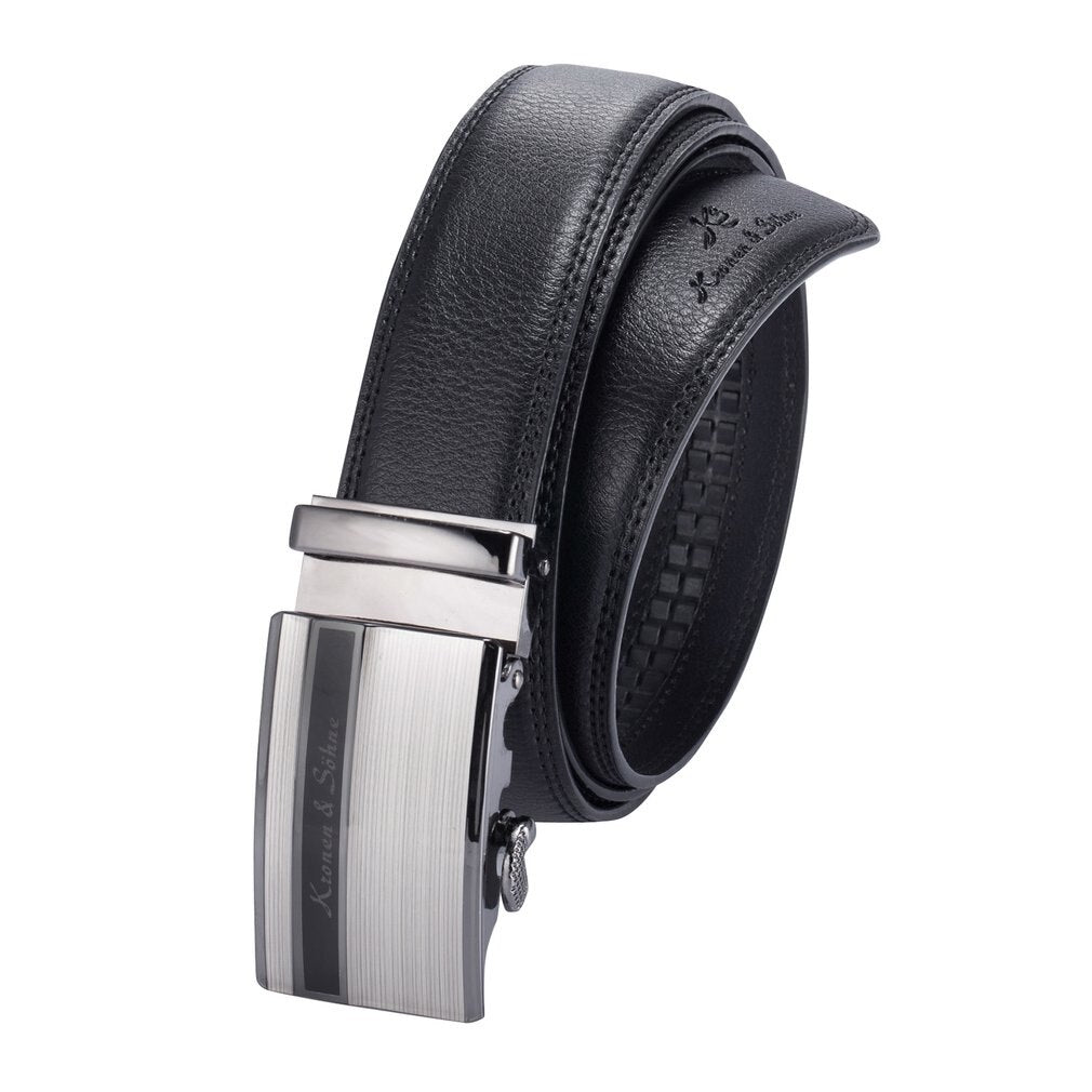 Kronen & Söhne business leather belt black – SEGEROS Fashion Shop