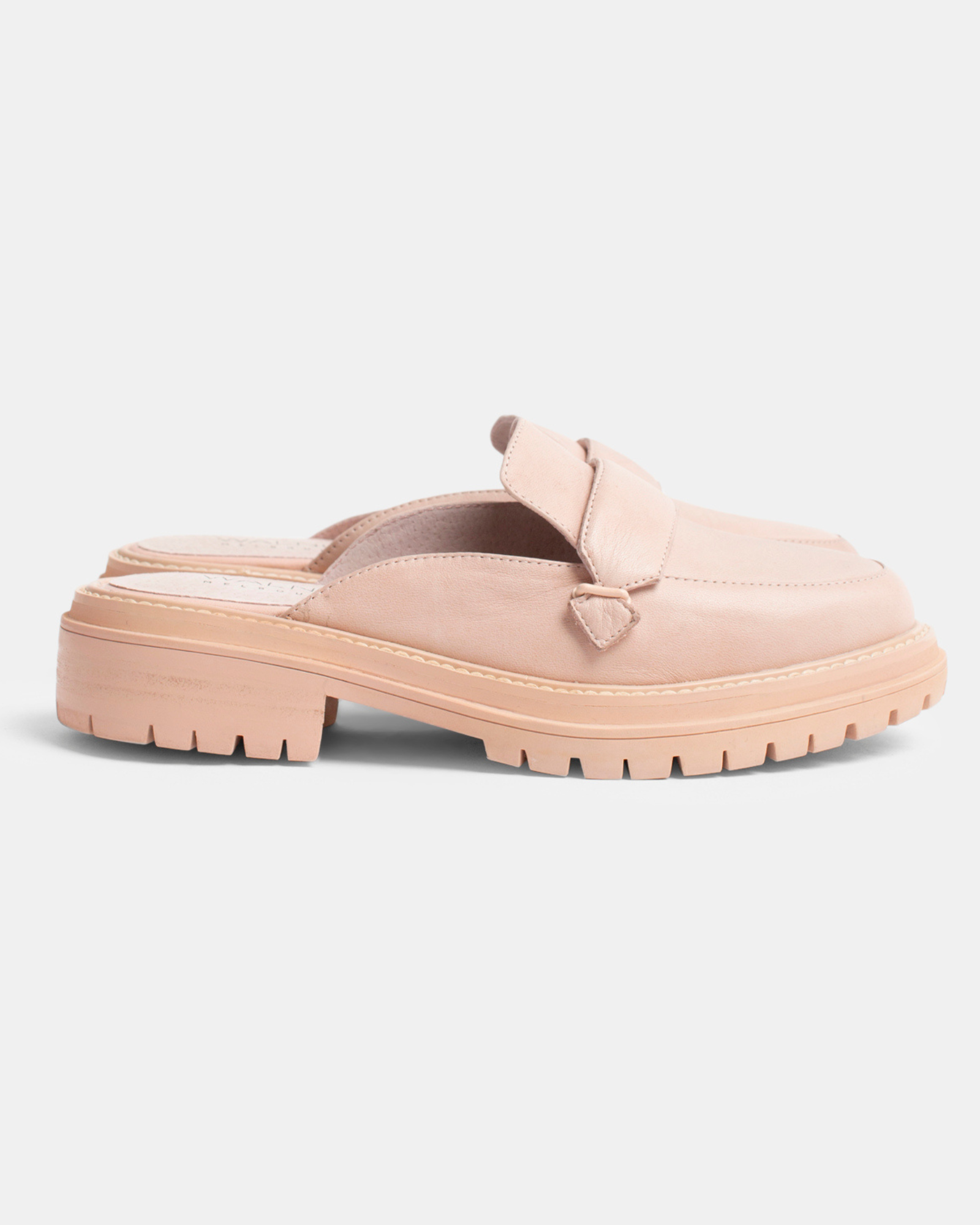 Odelle Leather Mule - Blush