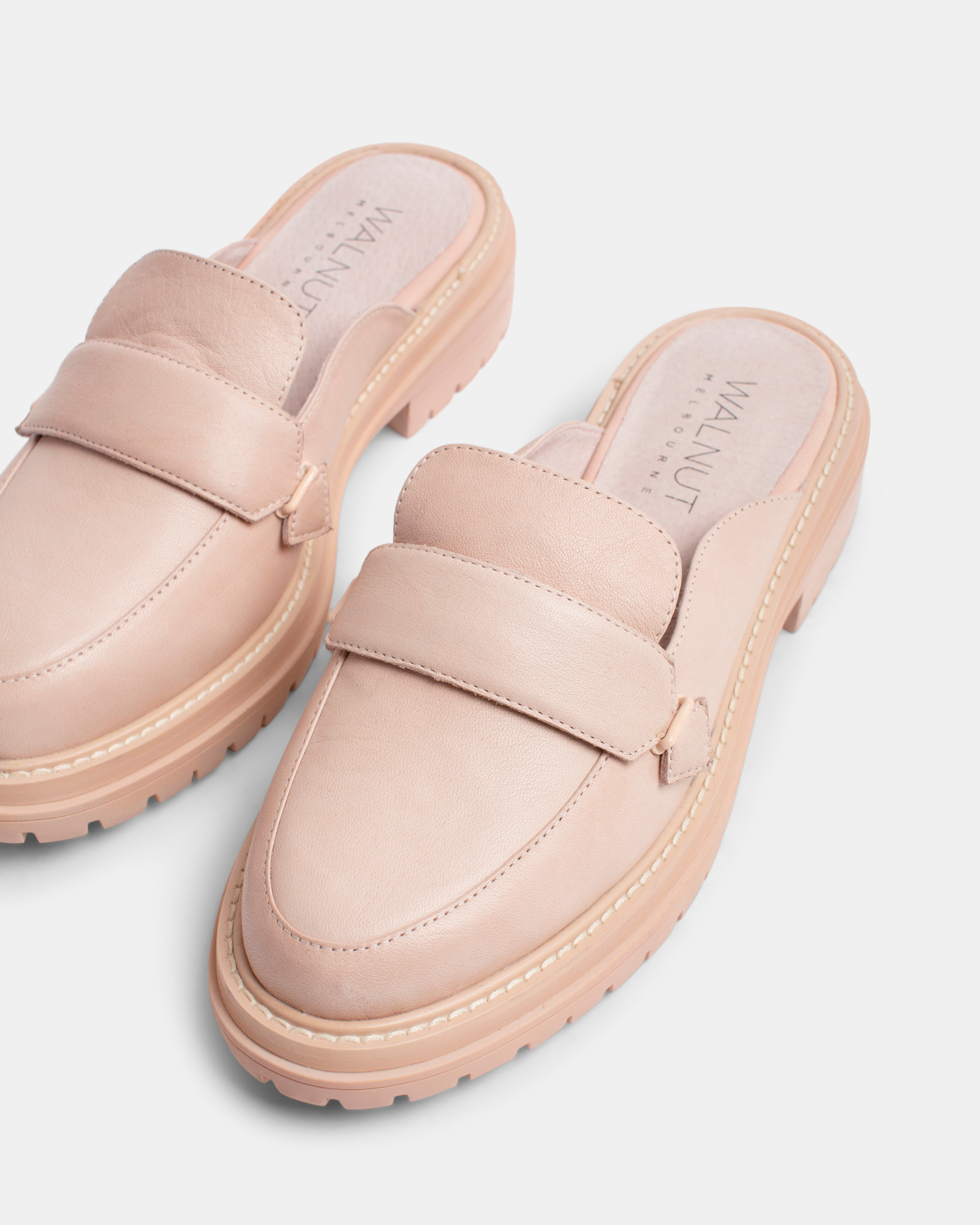 Odelle Leather Mule - Blush