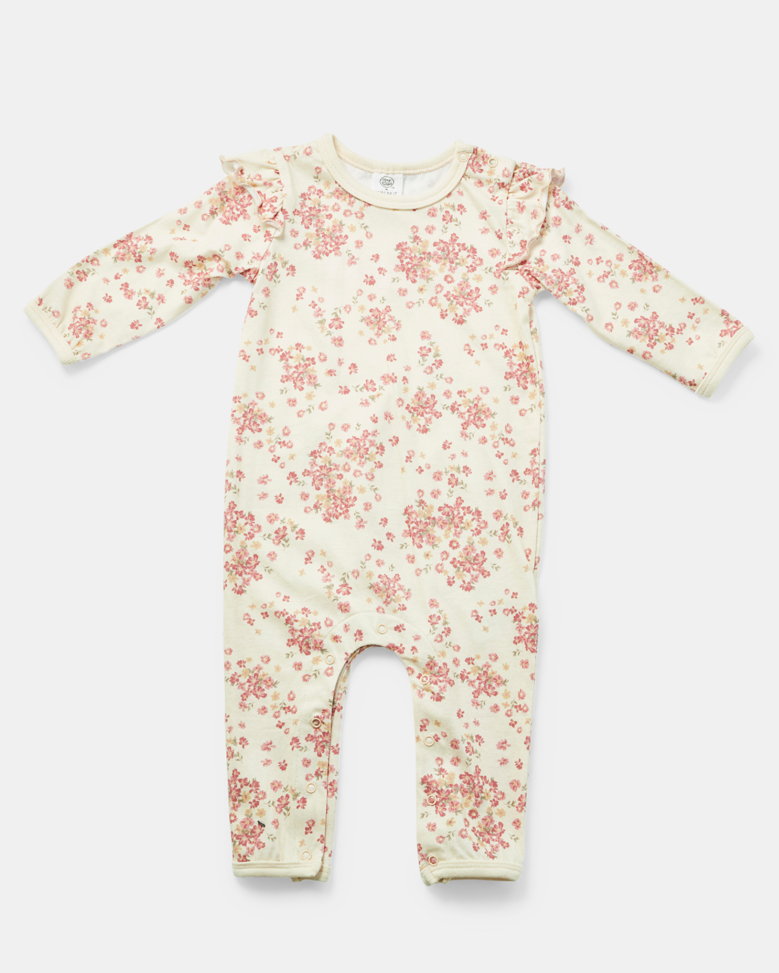 Scout Frill Onesie - Pink Daisy