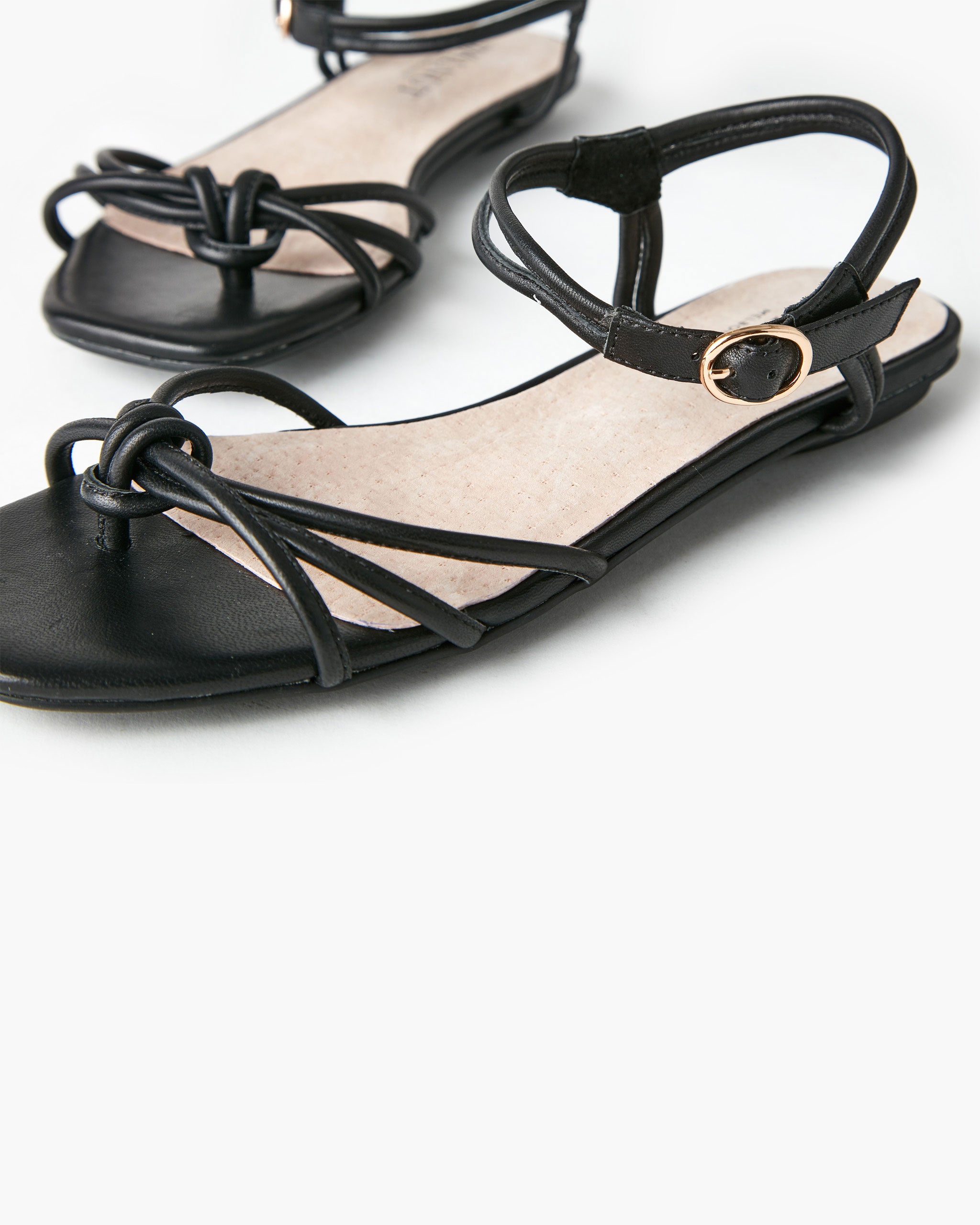 Ramzi Leather Sandal - Black