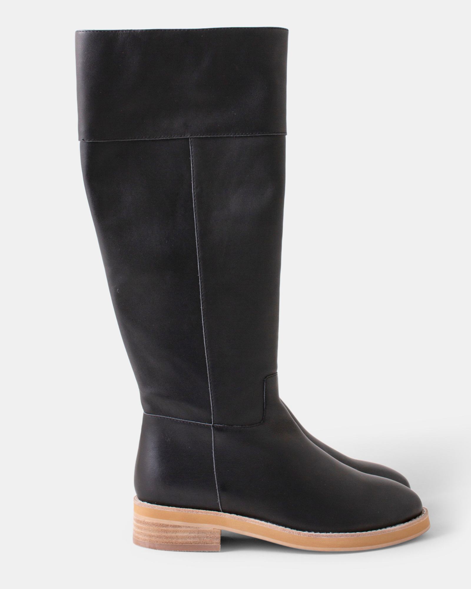 Camile Leather Boot - Black