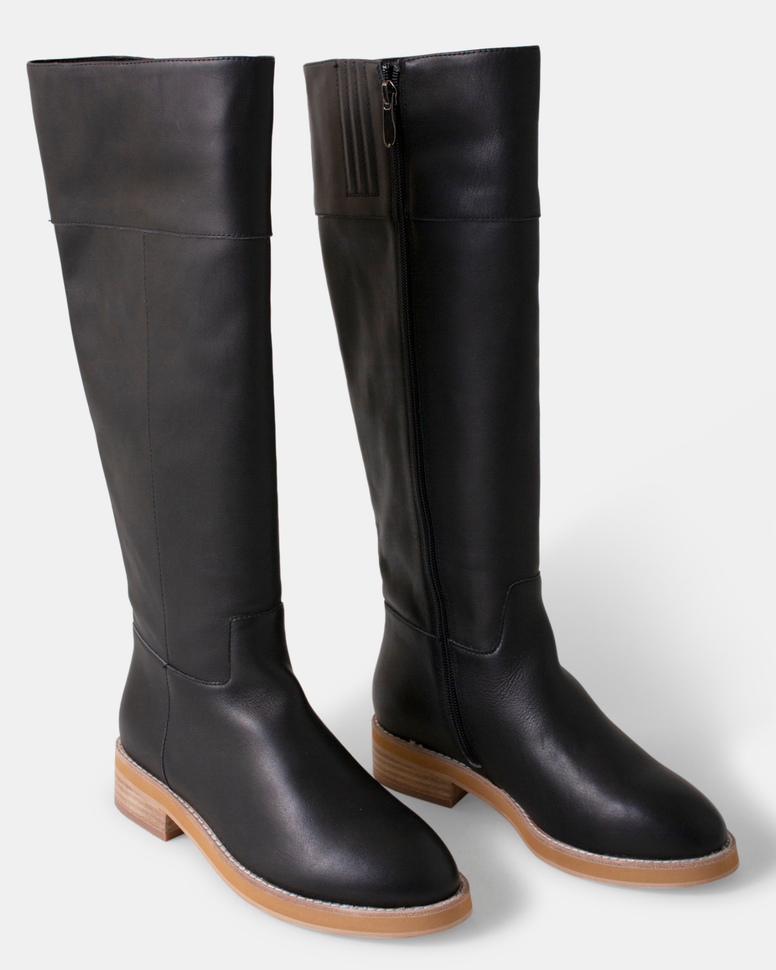 Camile Leather Boot - Black