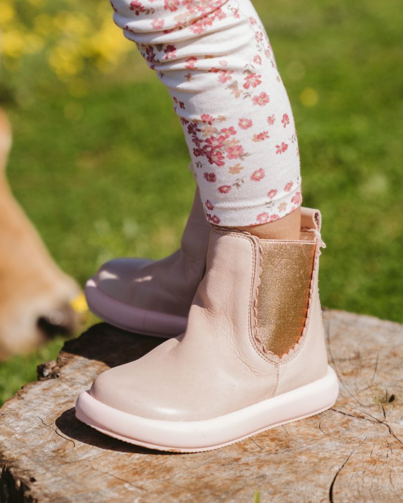 Heidi Leather Boot - Pink