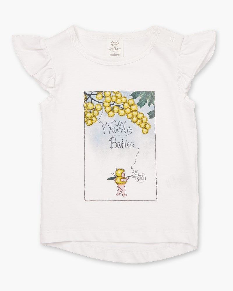 May Gibbs Eloise Frill Tee - Wattle Babies