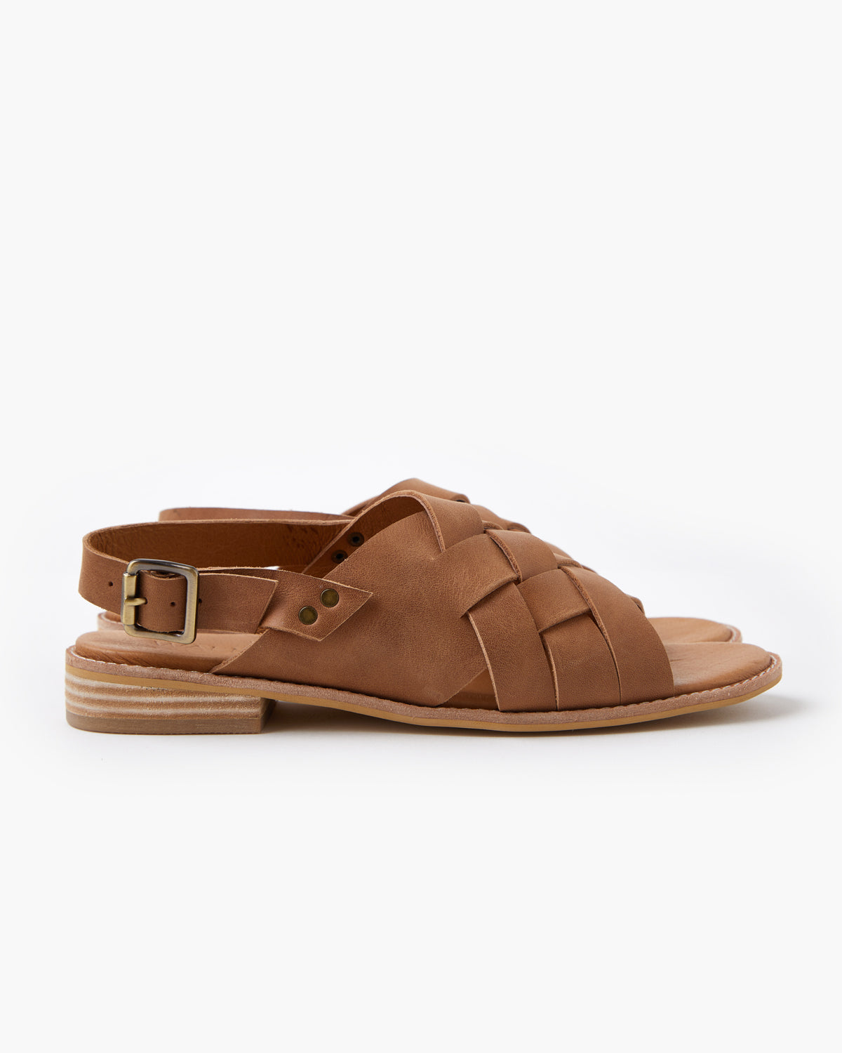 Emma Leather Sandal - Tan