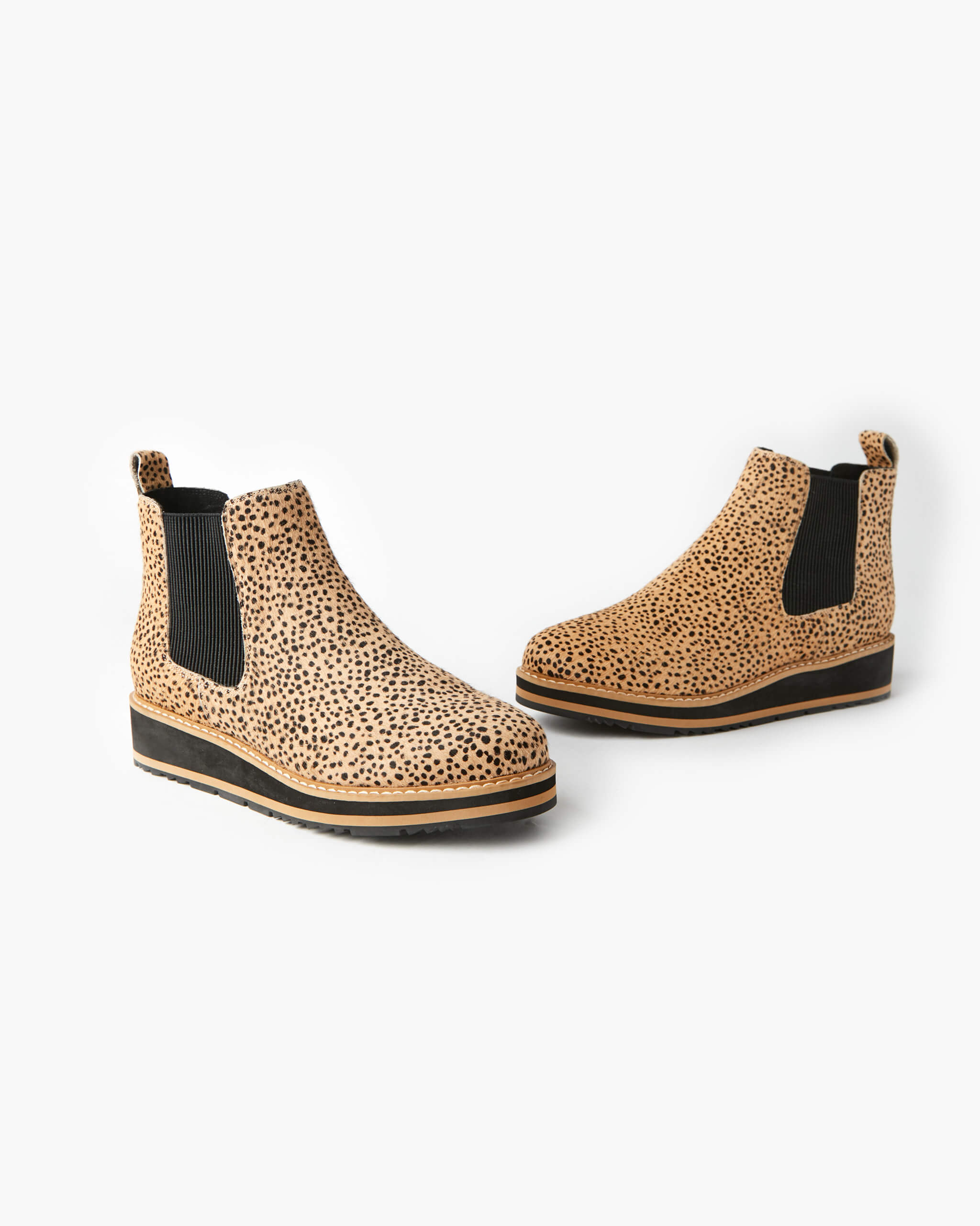 cheetah chelsea boots