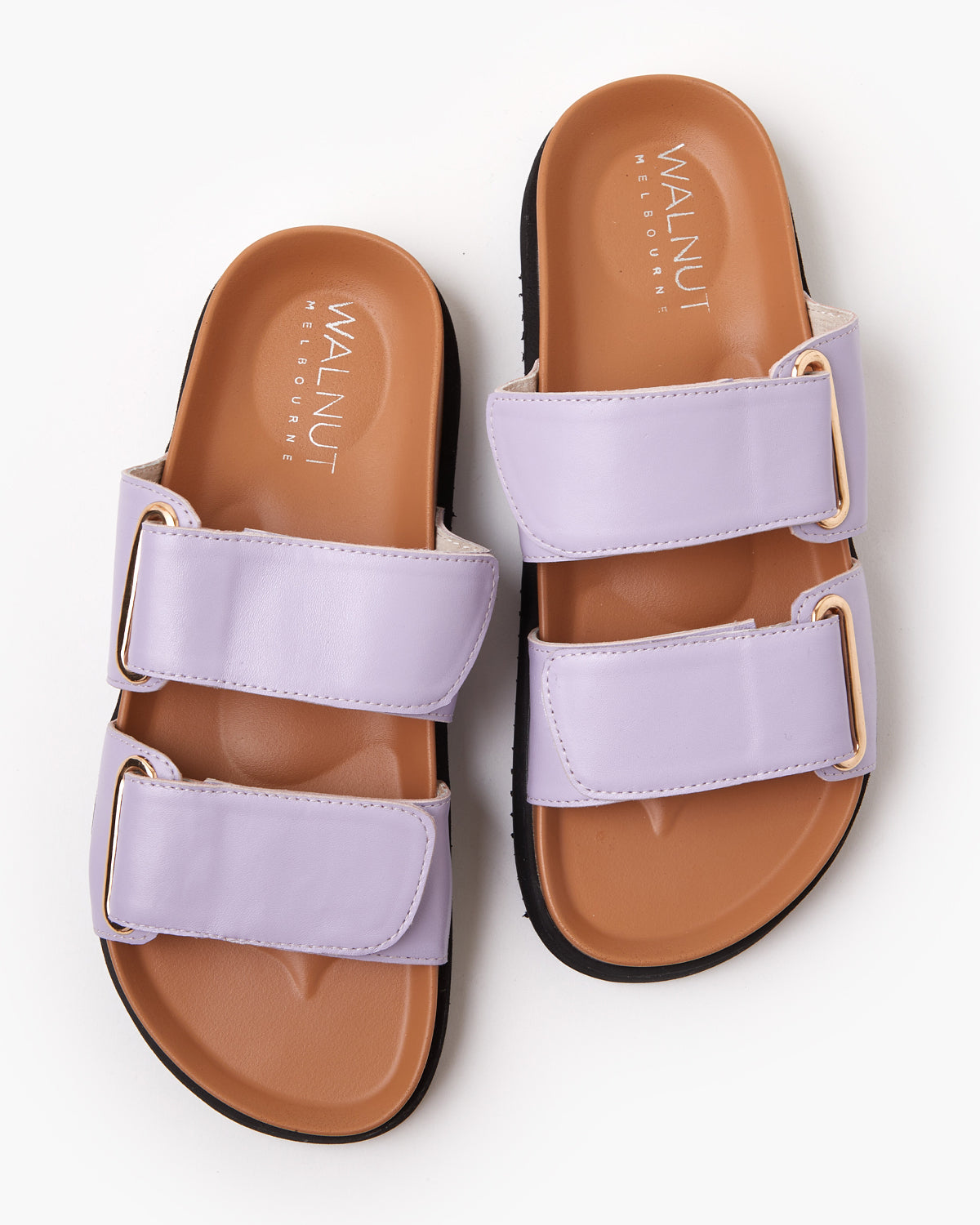 Mara Leather Slide - Lilac