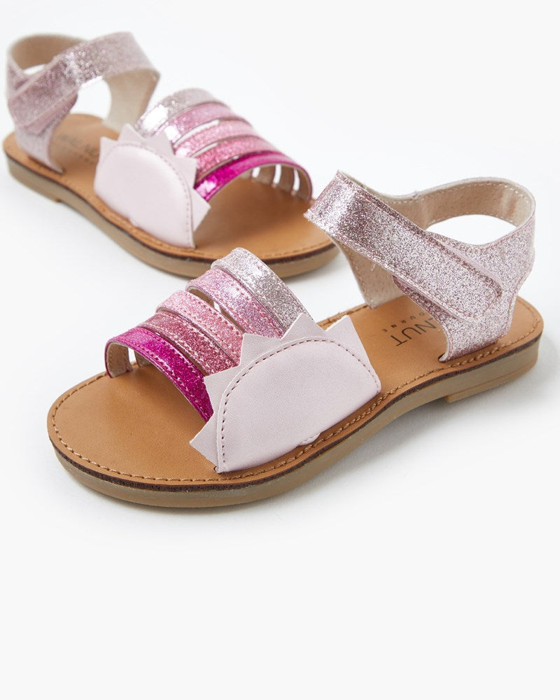 Roxie Sandal - Pink Glitter