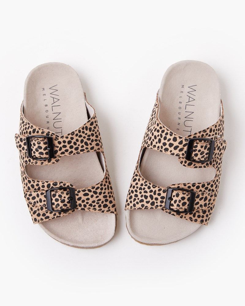 Bailey Mini Slide - Tan Cheetah