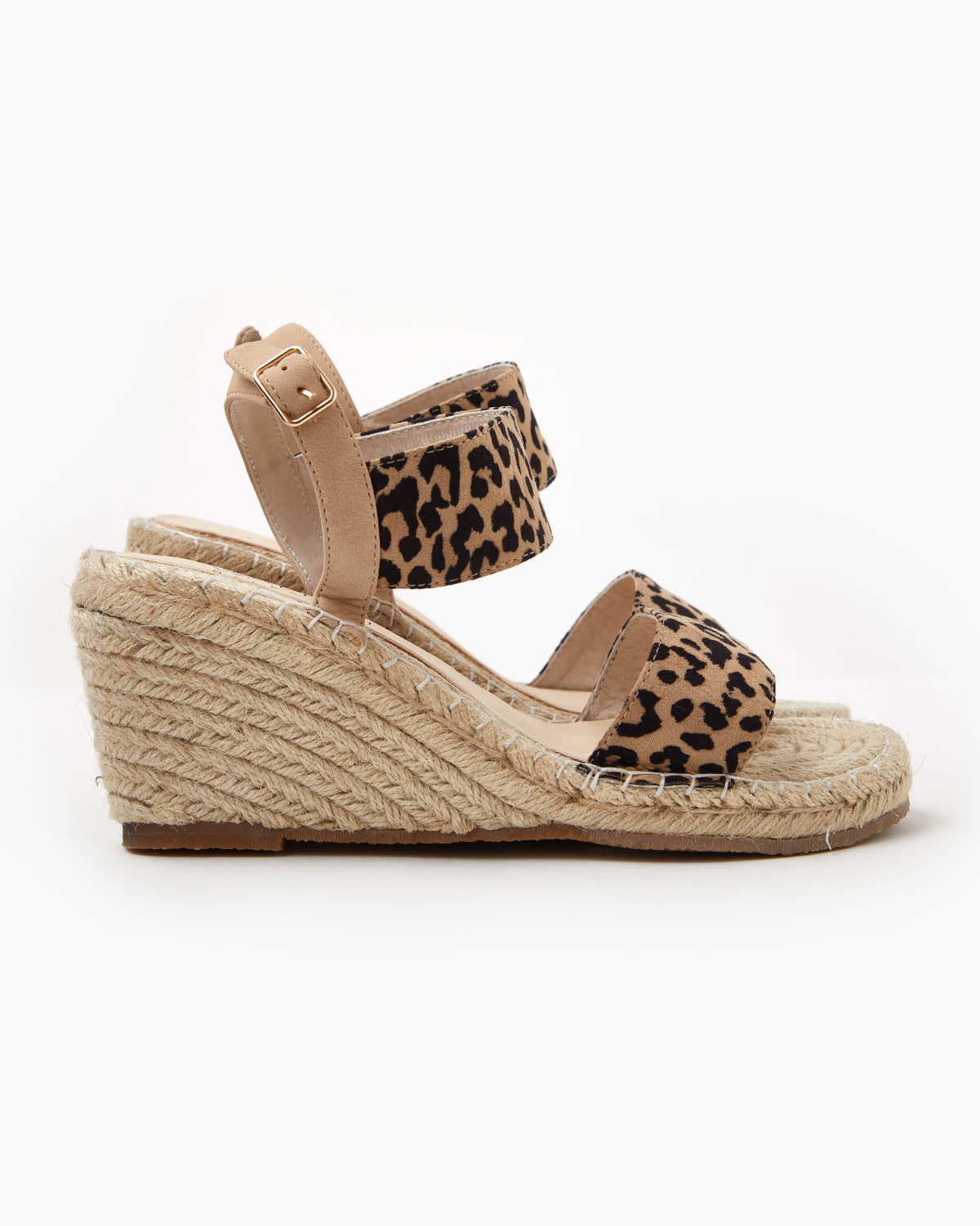 Vikka Wedge - Ivory Leopard