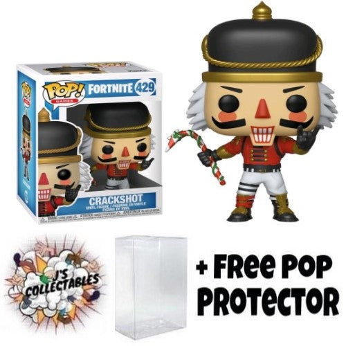 fortnite crackshot us exclusivle pop vinyl - fortnite nutcracker pop vinyl