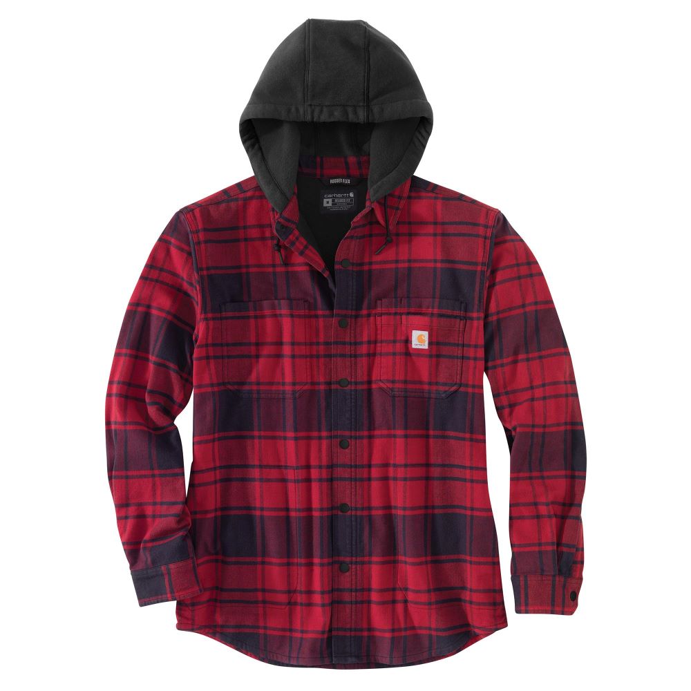De neiging hebben Ontoegankelijk bevolking Carhartt' Men's Rugged Flex® Flannel Fleece Lined Hooded Shirt Jac - –  Trav's Outfitter