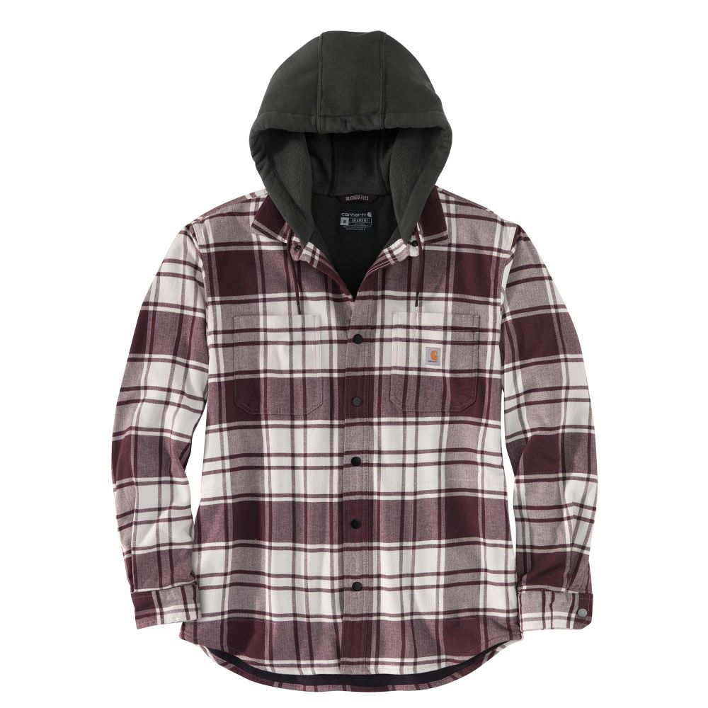 De neiging hebben Ontoegankelijk bevolking Carhartt' Men's Rugged Flex® Flannel Fleece Lined Hooded Shirt Jac - –  Trav's Outfitter