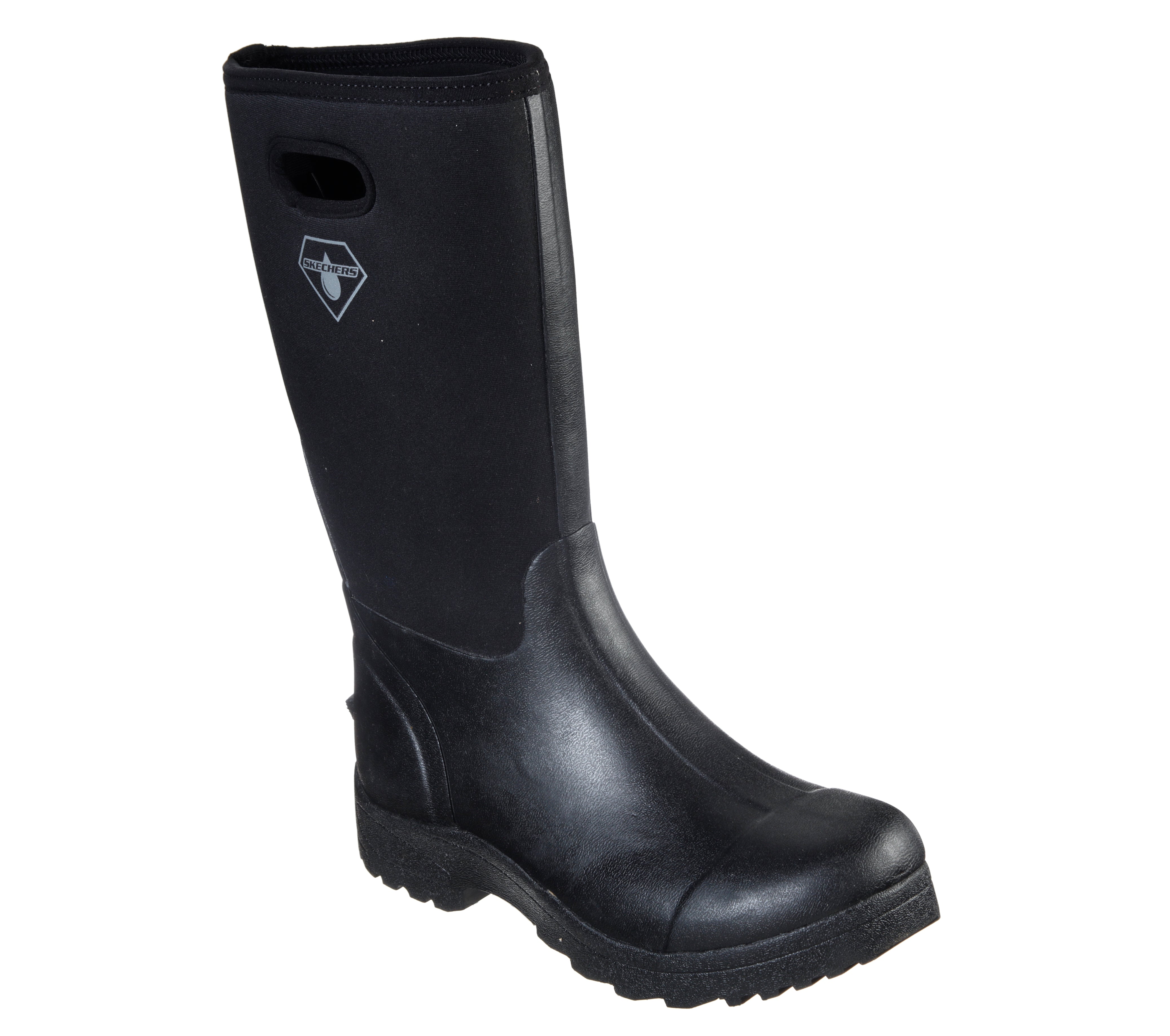 skechers knee high black boots