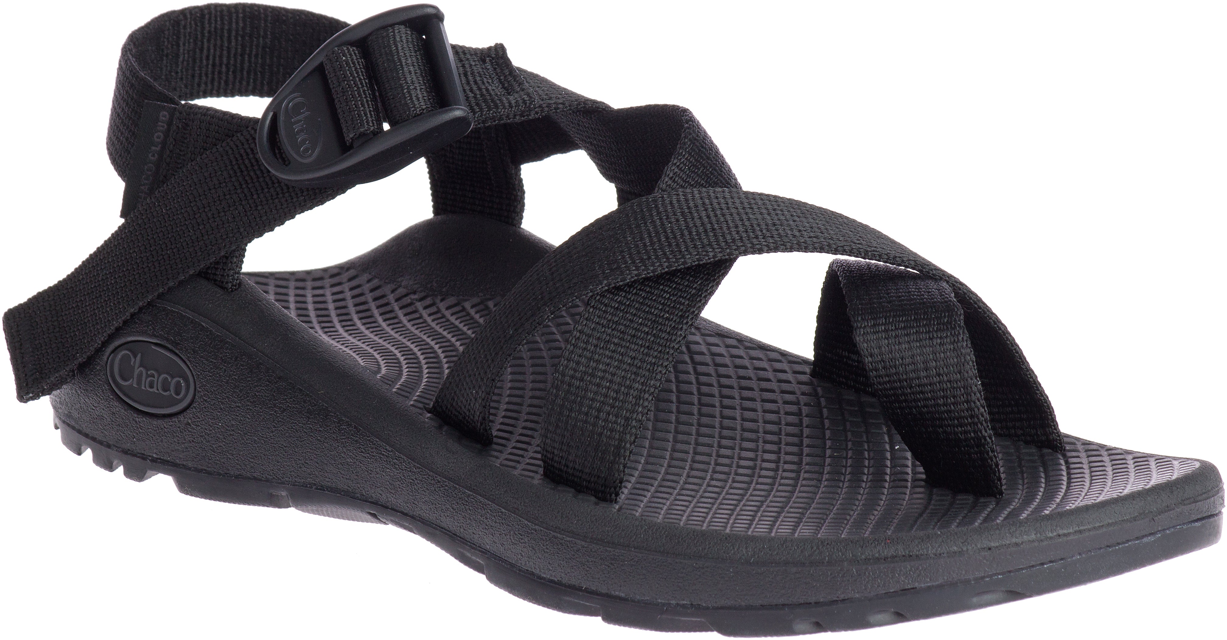 solid black sandals