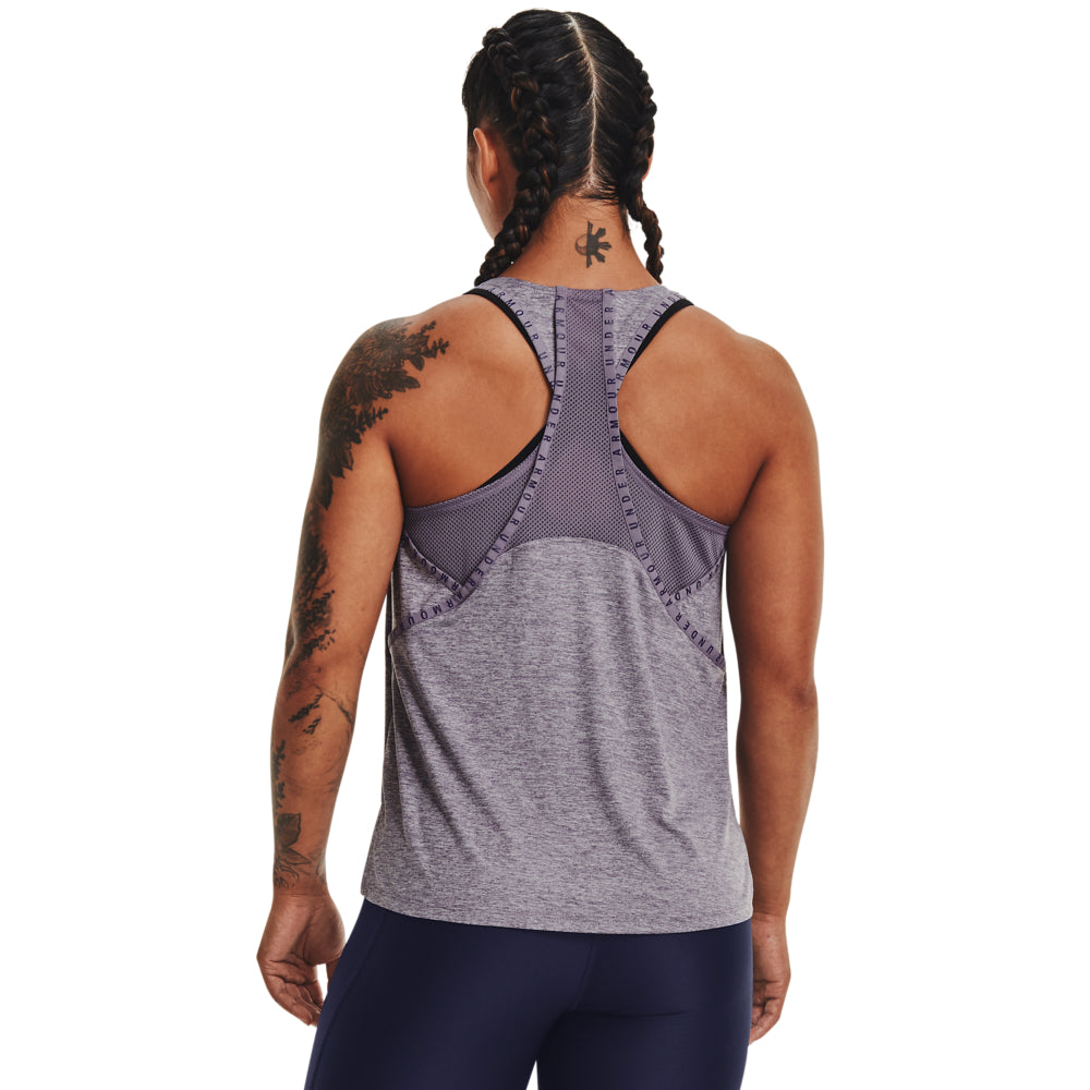 under armour women's knockout mesh back tank top