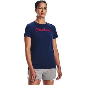 Dos grados salario Enfermedad infecciosa Under Armour' Women's Freedom Vintage T-Shirt - Academy / Red – Trav's  Outfitter