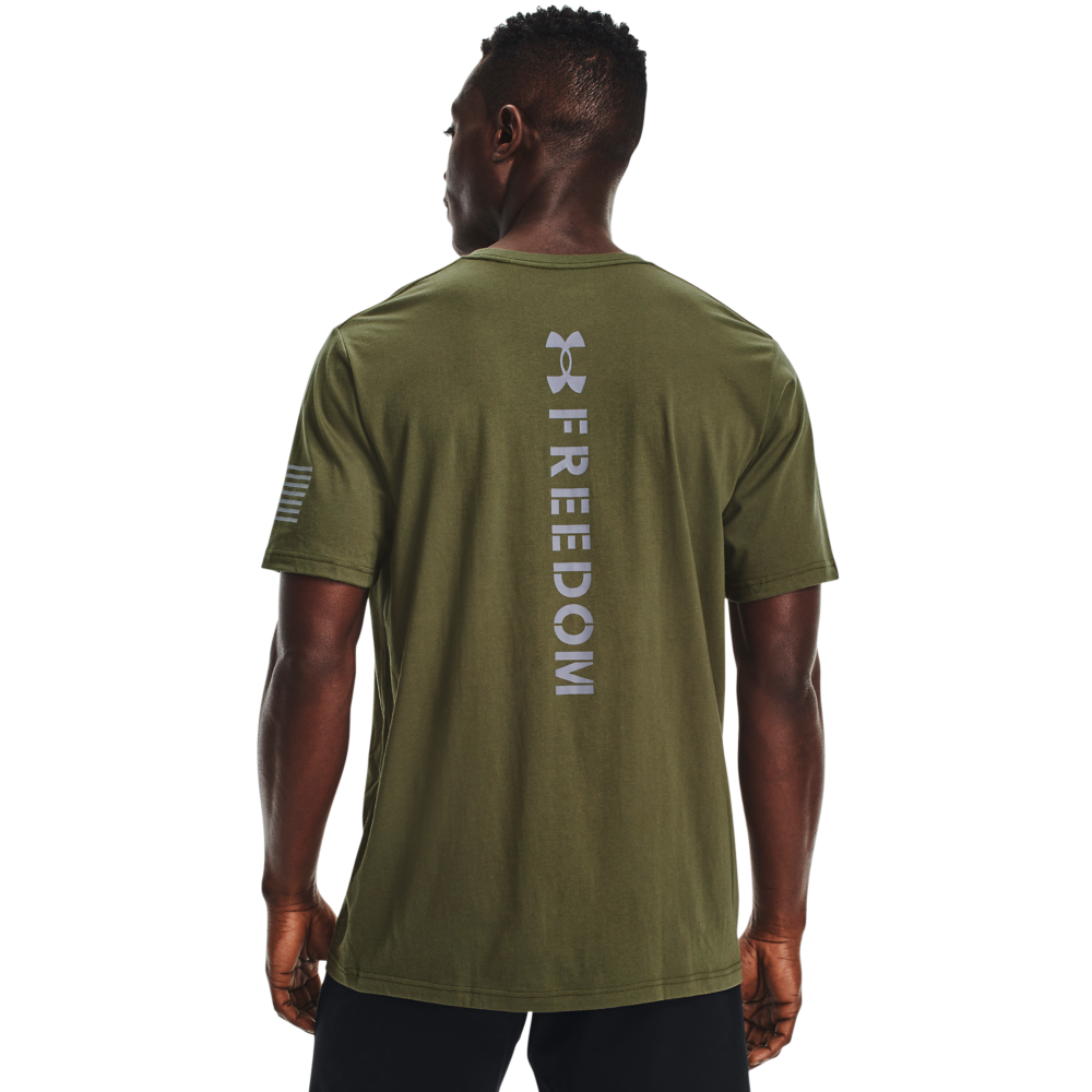 Lugar de nacimiento excitación reforma Under Armour' Men's New Freedom Spine T-Shirt - Marine OD Green – Trav's  Outfitter