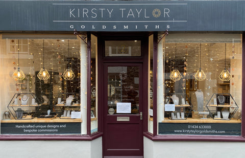 Kirsty Taylor Goldsmiths jewellery shop on Middle Street Corbridge, Northumberland