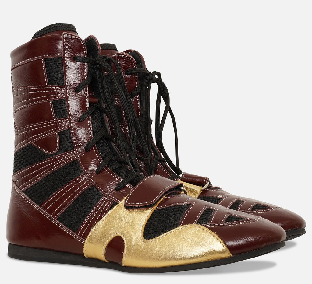 Viper Boxing Boots (Maroon) – TopBoxer Custom Boxing Equipment