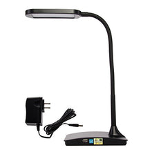 TW Lighting IVY-40BK The IVY LED Desk Lamp with USB Port, 3-Way Touch Switch