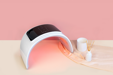 femvy led light therapy pod for microneedling aftercare on scalp