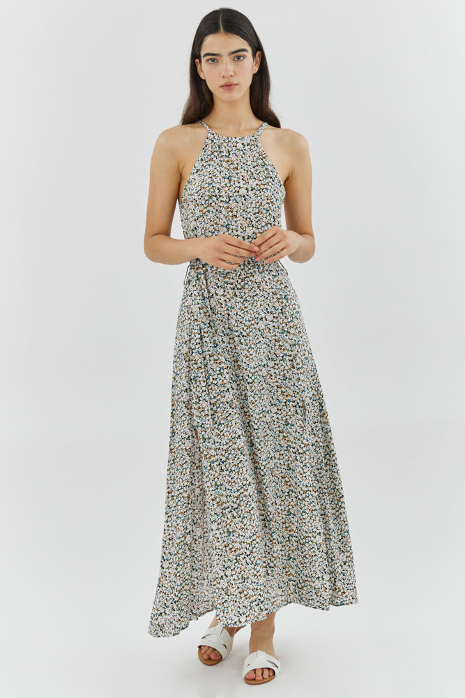 Bouquet Maxi Dress - Flower Print – Silk & Salt