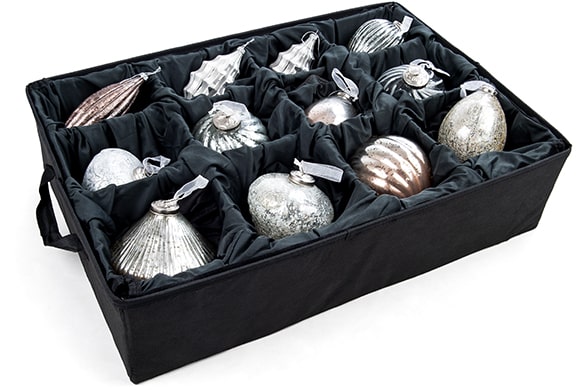 Adjustable Tray Ornament Storage Bag - [Up To 48 Ornaments]