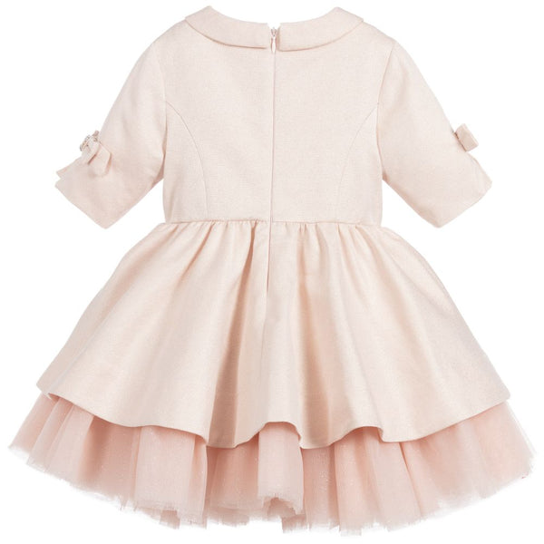 Girls Pink Glitter Dress - Junior Couture