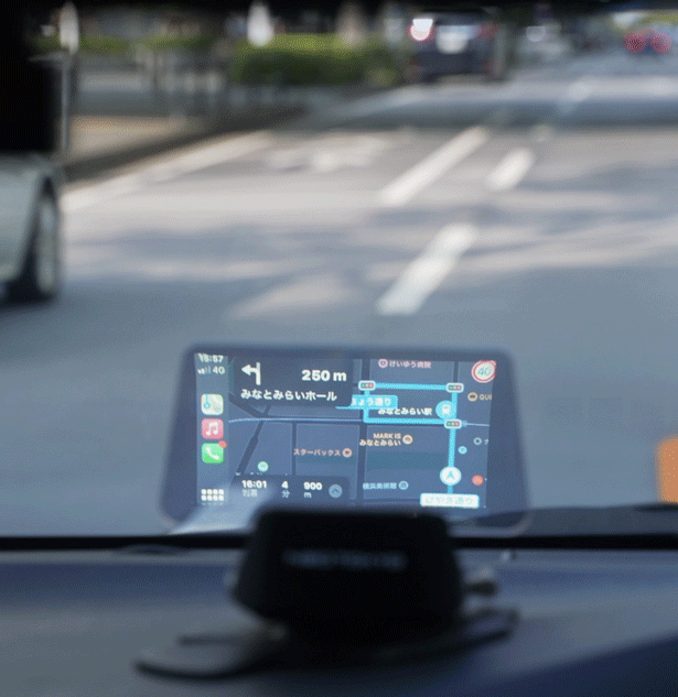 Hud 23 ヘッドアップディスプレイ ワイヤレスcarplay Androidauto対応 送料無料 翌営業日発送 Neotokyo Store