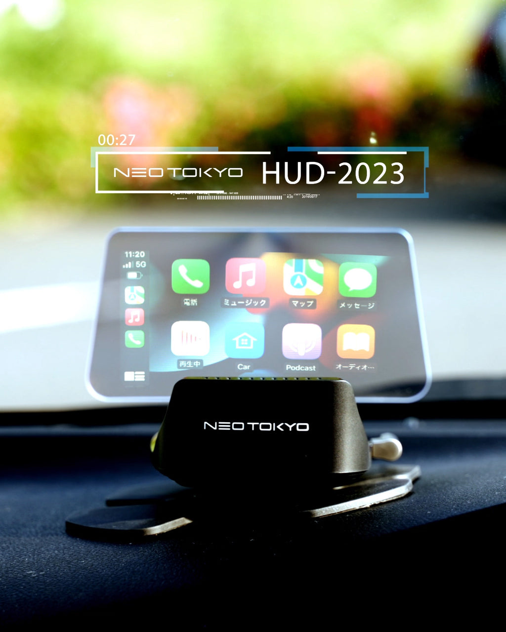 HUD-2023 ヘッドアップディスプレイ ワイヤレスCarPlay/AndroidAuto