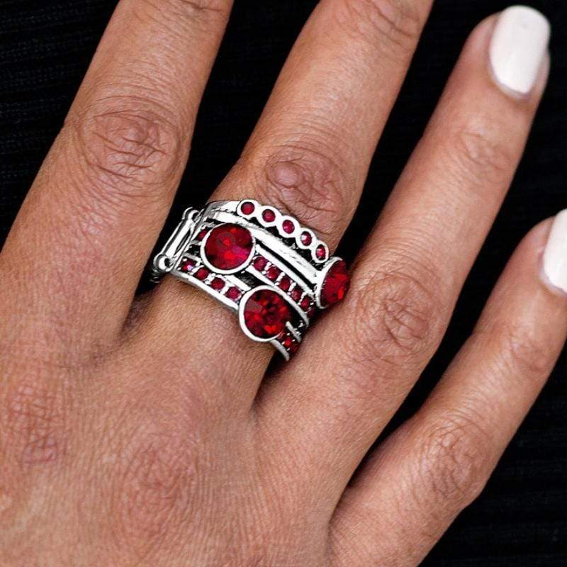 Hollywood Glamour Red Ring