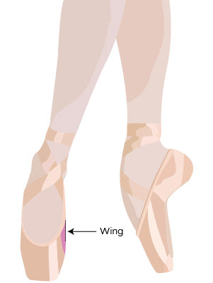 Pointe Shoe Wing Diagram