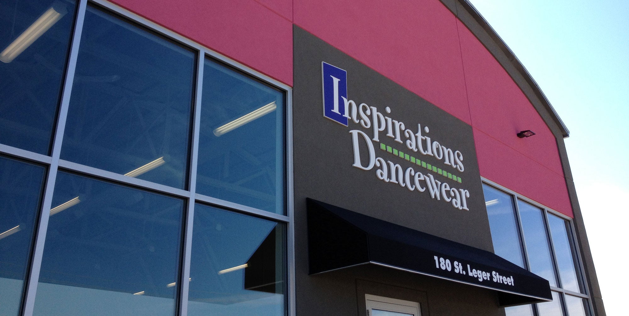 Inspirations Dancewear Exterior Store Front in Kitchener, Ontario