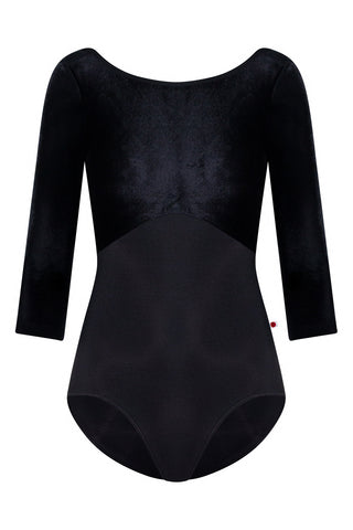 Magnus Long Sleeve Mesh Mock Neck Bodysuit – Black – Tatiana Active Wear