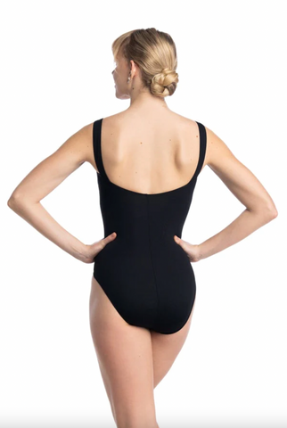 Motionwear - Pinch Front Banded Cami Leotard