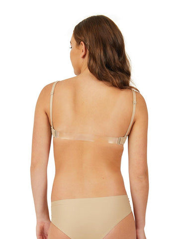 Comfy wear nude bra plus clear straps – DuetDanceSupplies