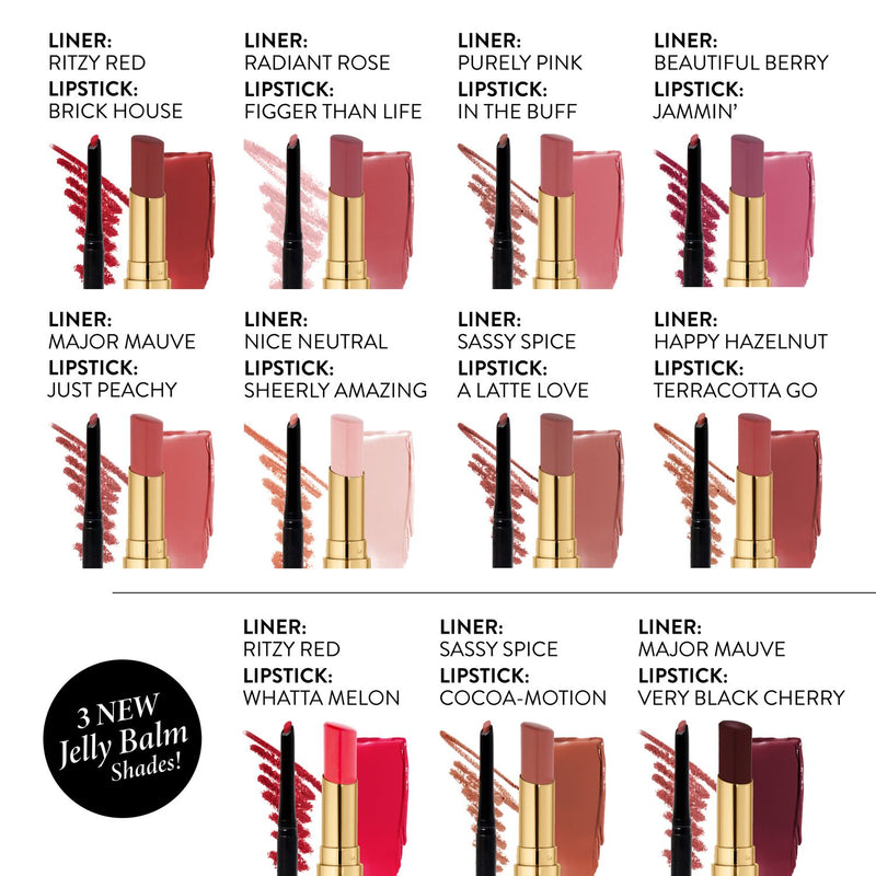 Jelly Balm Hydrating Lip Color with liner pairings