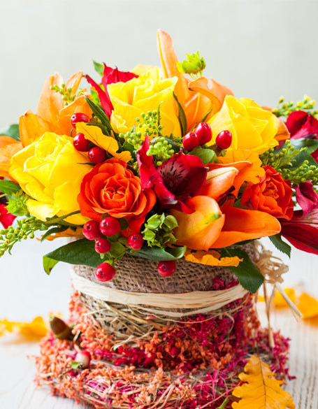 Vertical Flower Arrangement Gifts Delivered to America