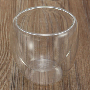Arshen 80ml Double Wall Glass Clear Handmade Heat Resistant Mini Tea Drink Cups Healthy Drink Mug Coffee Cups Insulated Glass - Products & Products Store