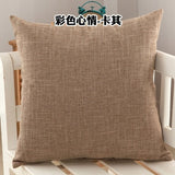 Solid Color Decorative Cushion Cover White Red Black Gray Orange Cotton Linen Pillow Covers 30*50cm/40*40cm/45*45cm Pillowcase - Products & Products Store